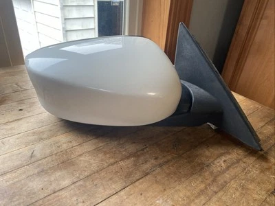 Espejo retrovisor puerta pasajero derecho Honda Accord Crosstour 2010-2012 9 cables blanco OEM Foto 1 de 4