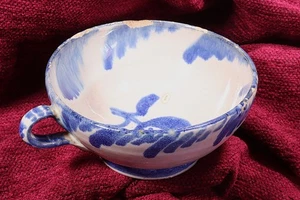 Taza Fajalauza. Azul. Granada. S.XIX Fajalauza Cup. Blue. Granada. 19th Century - Imagen 1 de 6