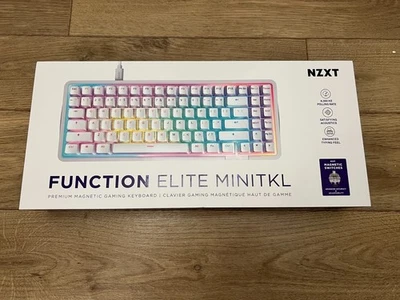 NZXT Function Elite MiniTKL RGB Gaming Keyboard White - UK Keyboard - Image 1 of 4