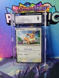 Pokemon Eevee No. 43 Cosmos Holo Black Star Promo CGC9 - Bild 1 von 2