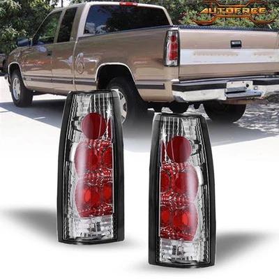 Luces traseras transparentes para Chevy GMC C/K 1500 2500 3500 1988-1998 LH+RH Foto 1 de 4