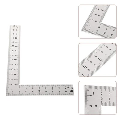  Falegnameria Utensili Righello Quadrato Metallo Strumenti Di Costruzione - Immagine 1 di 4