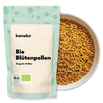 KAMELUR® (65,40 EUR/kg) 500g Polline da Fiori BIO Intero, Fiori BIO Polline senza additivi