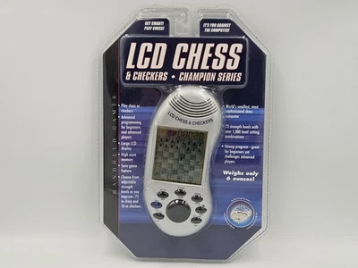Excalibur LCD Chess & Checkers Handheld 375-2-CS – NEW / Sealed - Image 1 of 2