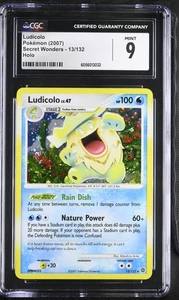 CGC 9 MINT Ludicolo 2007 Secret Wonders 13/132 Holo SWIRL Pokemon Card psa - Picture 1 of 2