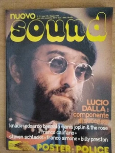 NUOVO SOUND 5/1980 LUCIO DALLA CALIFANO PINO DANIELE JANIS JOPLIN +POSTER POLICE - Picture 1 of 1