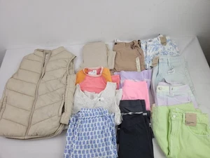 M&S Girl's 14pcs Bundle Shorts Trousers Gilet Leggings Size 11-12 Yrs New F2 - Picture 1 of 10