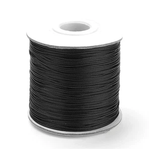Cuerda de poliéster encerado negro 15M longitud continua 0,5 mm de grosor - Imagen 1 de 1