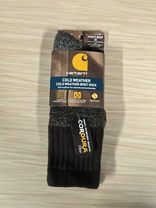 NWT Men 1 Pair Cold Weather Comfort Stretch Thermal Crew Sock Carhartt L A0084