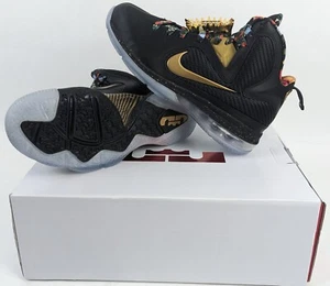 Nike Lebron IX - Watch The Throne - DO9353-001 Mens US 7 - Black/Metallic Gold - Picture 1 of 13