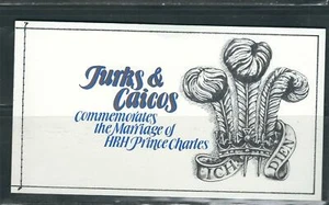 Turks And Caicos Islands SC # 490 Royal Wedding 1981 .Souvenir Booklet . Mint - Picture 1 of 2