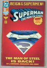 Superman: The Man of Steel 22 [Die-Cut Cover Edition] (Jun 1993, DC)