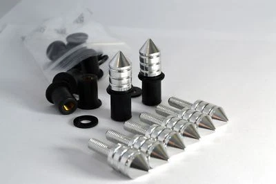 Spike Windscreen Bolt Kit- Silver Aluminium Bolts, Screws, Washers, Well Nuts. - Image 1 of 3