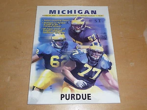 2003 PURDUE AT MICHIGAN COLLEGE FOOTBALL PROGRAM NR MINT - Foto 1 di 1