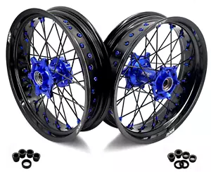Llantas KKE 17"" Supermoto para KTM EXC SX XC XCF 125-380CC 2000-2002 azul - Imagen 1 de 12