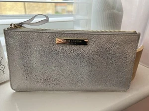 Katie Loxton Silver Pouch/Small Clutch/Makeup Bag NEW - Picture 1 of 3