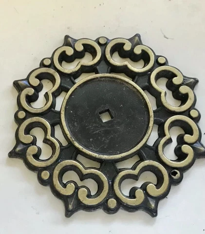 Vintage Antique Gold  Amerock Cabinet Drawer  Backplate Only Cover