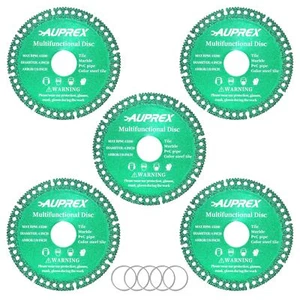 AUPREX 5 Pack 4 Inch Indestructible Disc for Grinder 7/8" Arbor Angle Grinder... - Picture 1 of 6