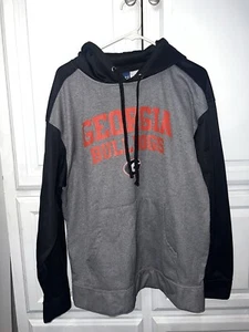 Georgia Bulldogs Hoodie Mens Large Gray & Black Champion NCAA Football College - Picture 1 of 7