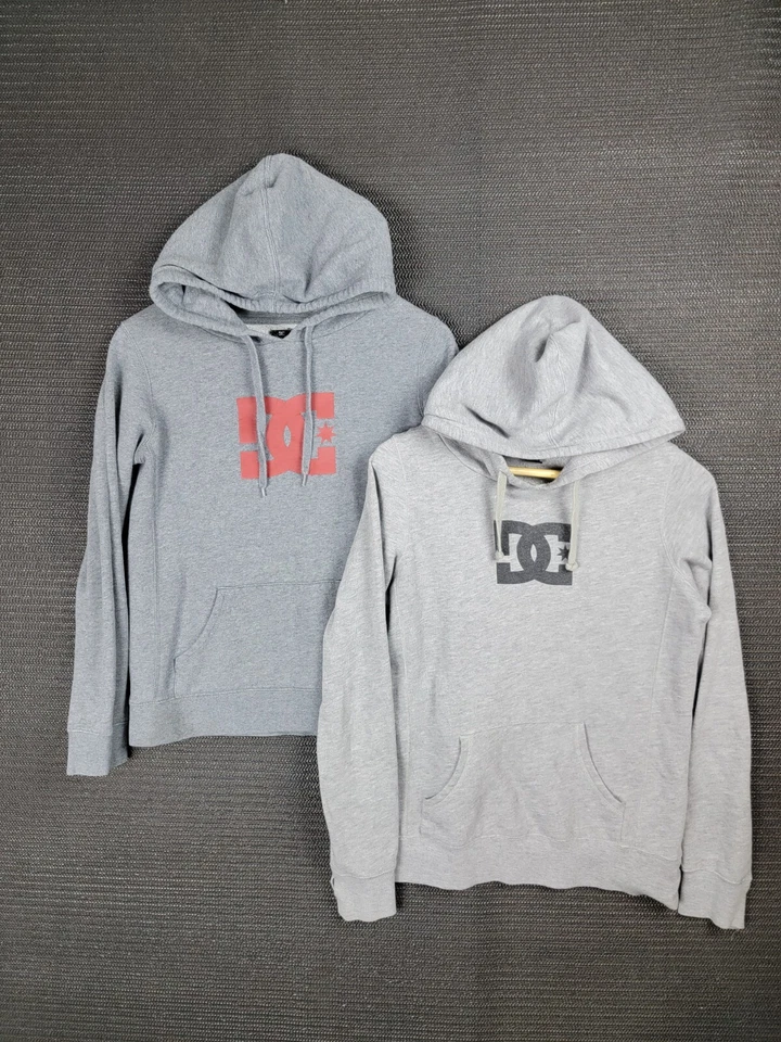 DC Shoe Co Sudadera con Capucha Lote de 2 Grandes y Medianas Skateboarding Desteñida Con Capucha Foto 1 de 4