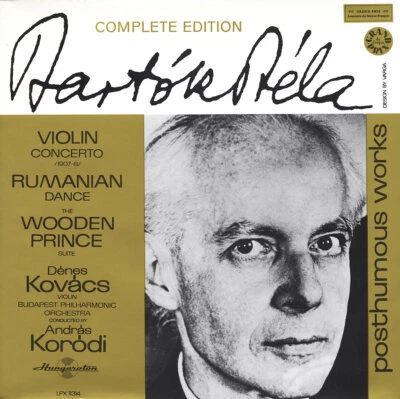 BARTOK Violin Concerto The Wooden Prince Rumanian Dance DENES KOVACS Hungaroton Foto 1 de 2