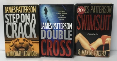 James Patterson ~Lot of 3 HC~ Swimsuit; Step on a Crack; Double Cross - Image 1 of 4
