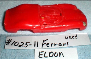 (1) Ferrari Testa Rosa Red Body ELDON Vintage Original Slot Car #3873 Used #2 - Picture 1 of 9