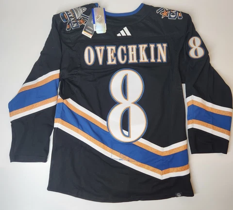 Washington Capitals Adidas Auth Reverse Retro Jersey Sz 50-56 NWT Ovechkin #8 Cover