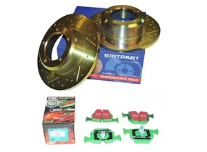 KIT DE DISCOS DE FRENO TRASERO RANGE ROVER L322 2002-5 RENDIMIENTO CON PASTILLAS EBC DA4610 - Imagen 1 de 2