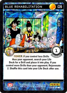 DBZ Dragon Ball Z TCG Panini Vengeance C20 Blue Rehabilitation Foil - Picture 1 of 1