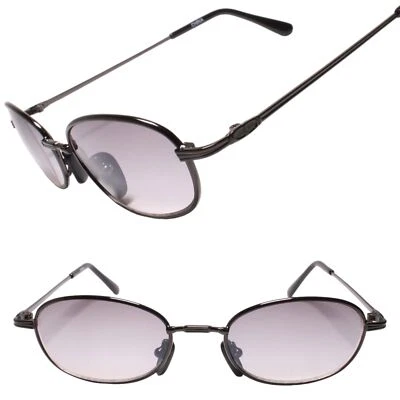 Gafas de sol genuinas vintage años 90 Y2K cultura pop vibraciones eclécticas bronce ovaladas Foto 1 de 3