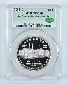 2006-S Old Mint Commemorative Silver Dollar PR69 DCAM CAC - Picture 1 of 5