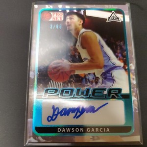  2021 22 DAWSON GARCIA LEAF PRO SET POWER AUTO BLUE PLATINUM ROOKIE #2/99 
