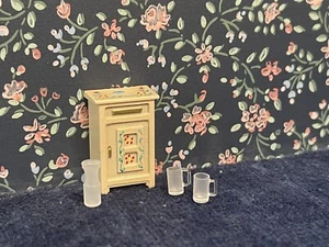 casa delle bambole piccola scala vintage scatola di ghiaccio e accessori - Foto 1 di 5