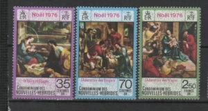 RF Nouvelles-hébrides Noël 1976 tableaux 3 timbres neufs MNH /TR7467 - Picture 1 of 1