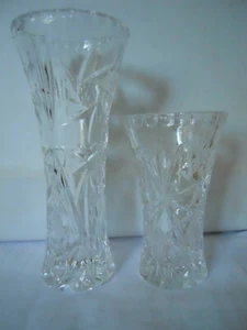 Lenox Fine Crystal STAR VASES 6" & 4" Flared Rim - Bild 1 von 2