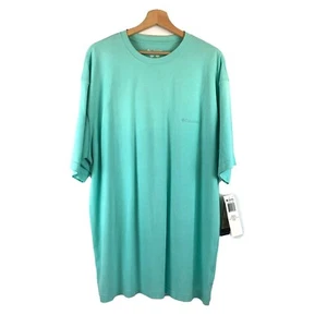 Neu mit Etikett Columbia superweiches kurzärmliges Herren-T-Shirt Golfstrom blau XL - Bild 1 von 8