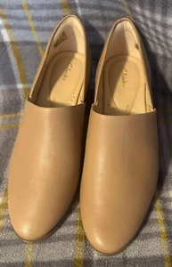 Clarks Contour Cushion Women Shoes UK Size 6 D Beige EX DISPLAY - Picture 1 of 5
