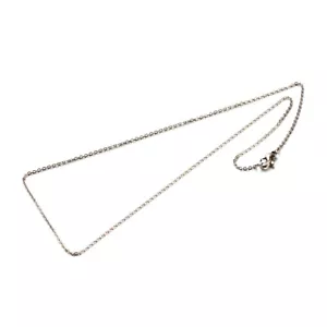 COLLIER CHAINE ARGENTE 70cm ACIER INOXYDABLE HYPOALLERGENIQUE MAILLON 3 x 2,5mm - Foto 1 di 1