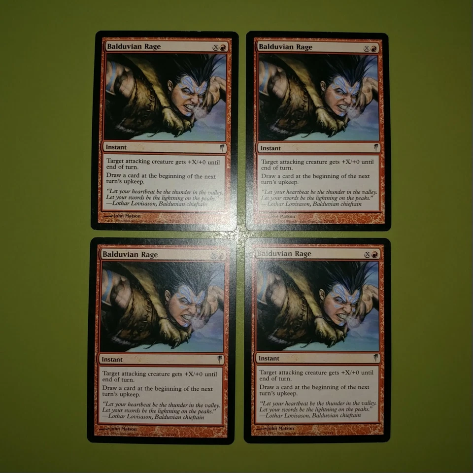 Balduvian Rage x4 Coldsnap 4x Playset Magic the Gathering MTG - Image 1 of 1