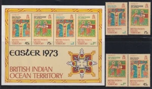 F-EX40491 OCÉANO INDIO BRITÁNICO MNH 1973 ARTE DE PASCUA PINTURA MEDIEVAL. - Imagen 1 de 1