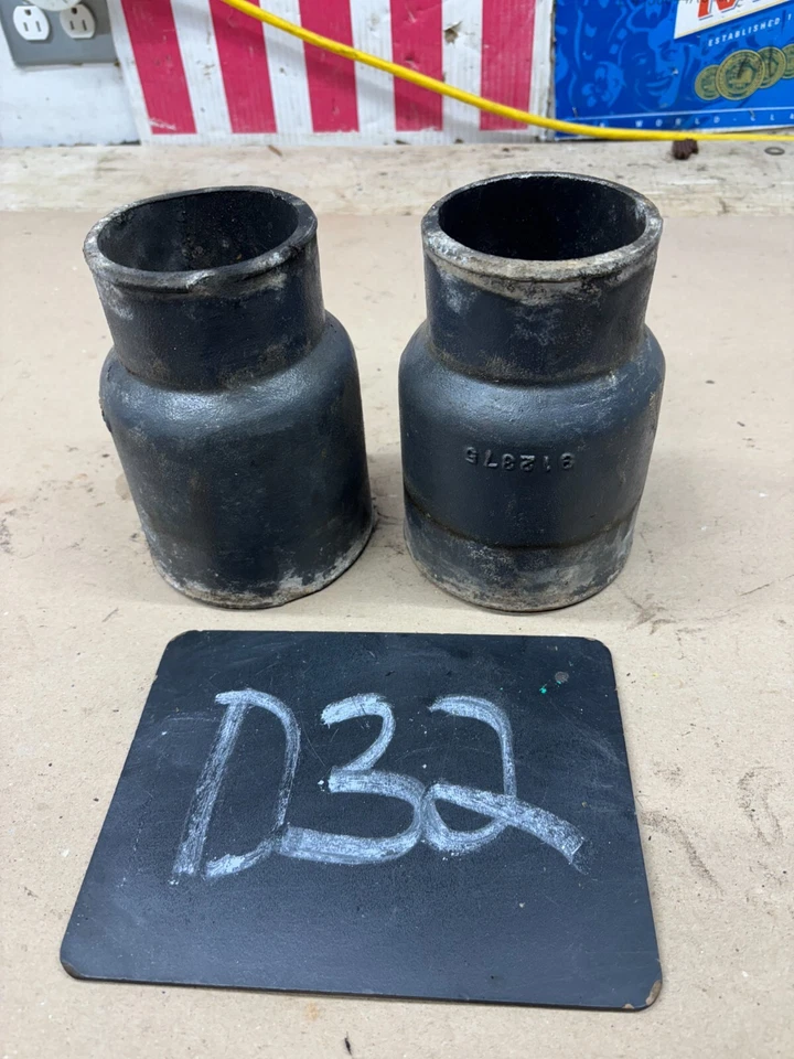 MARINE BOAT 5.7L 350 MERCRUISER OMC VOLVO PENTA EXHAUST ADAPTER SET PAIR 912375 - Image 1 of 4