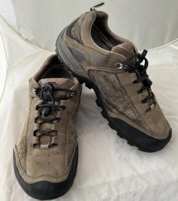 Teva Zapatos para Senderismo Caminar con Cordones Hombres Talla US 9.5 Marrón Gris Cuero Suela Vibram Foto 1 de 4