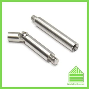 Edelstahl Handlaufhalter Gelenkstift Träger Stift Verbinder Handlauf V2A - Bild 1 von 3