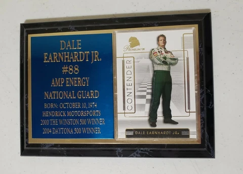 NASCAR Dale Earnhardt Jr #88 AMP Energy Contender Sports Card Wooden Plaque 2008 Cover