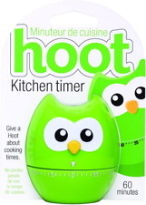 Joie Hoot Kitchen Timer, 60-Minute Mechanical, Assorted Colors