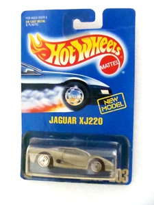 JAGUAR XJ220 Collector #203 Hot Wheels 1992 Blue Card 1:64 New Model - Picture 1 of 14