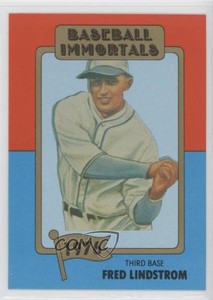 1980 SSPC Baseball Immortals 1st Printing Freddie Lindstrom Fred (MLB Logo) HOF