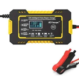 Car Battery Charger, 12V 4Ah-100Ah Smart Battery Trickle Charger Automotive Batt - Picture 1 of 7