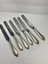 Set of 6 Antique Tiffany & Co Sterling Silver Handle Knives Possibly Faneuil